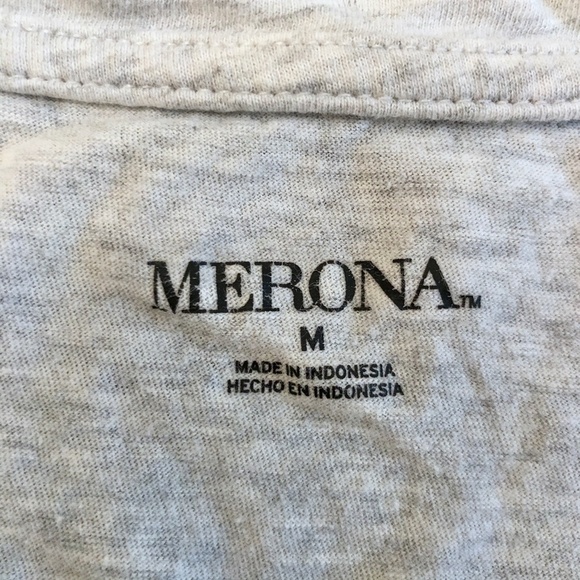 *MERONA* Gray x Pineapple Short Sleeve Shirt Sz M - Picture 8 of 8